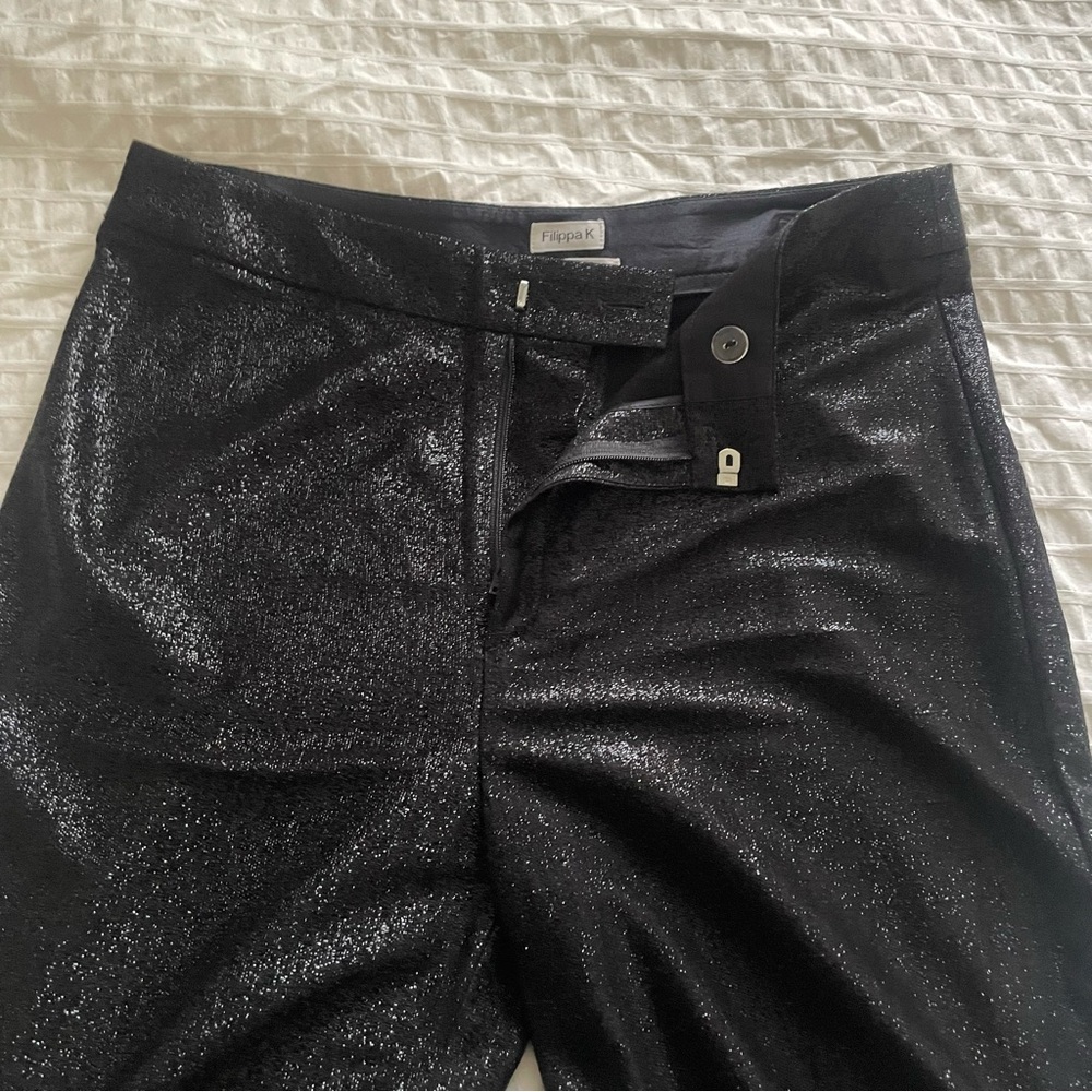 Filippa K glitter black pants small new